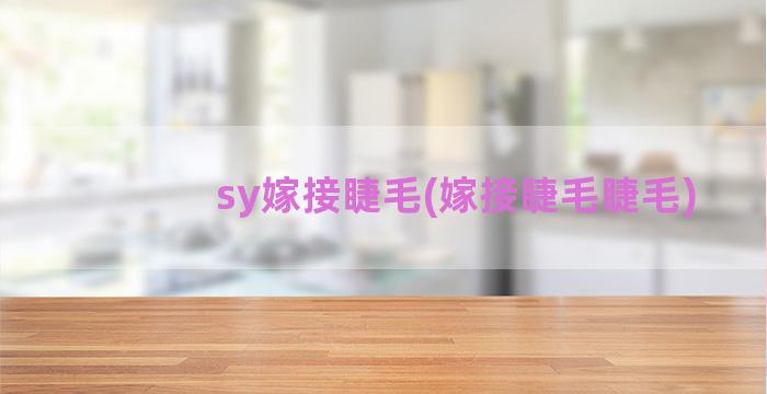 sy嫁接睫毛(嫁接睫毛睫毛)