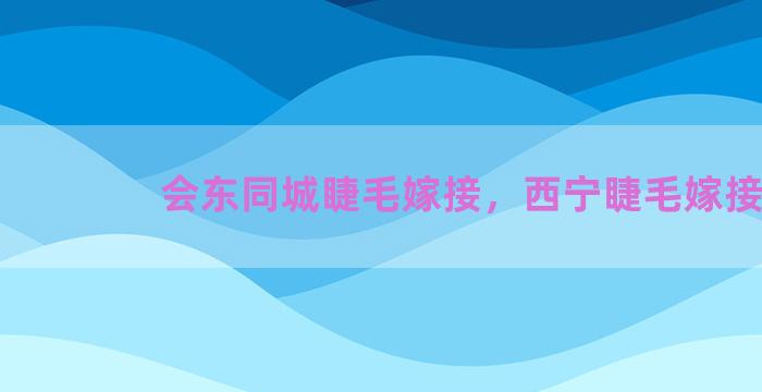 会东同城睫毛嫁接，西宁睫毛嫁接