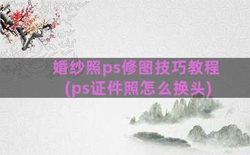 婚纱照ps修图技巧教程(ps证件照怎么换头)