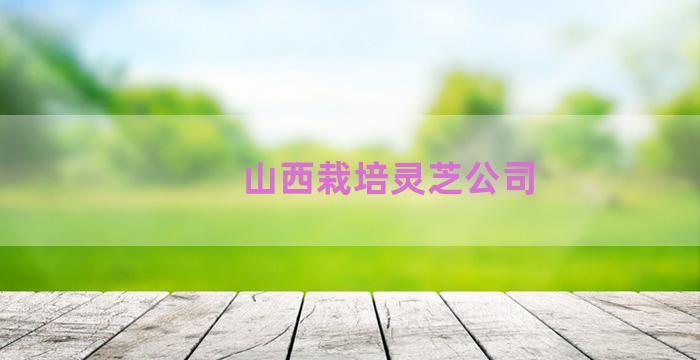 山西栽培灵芝公司